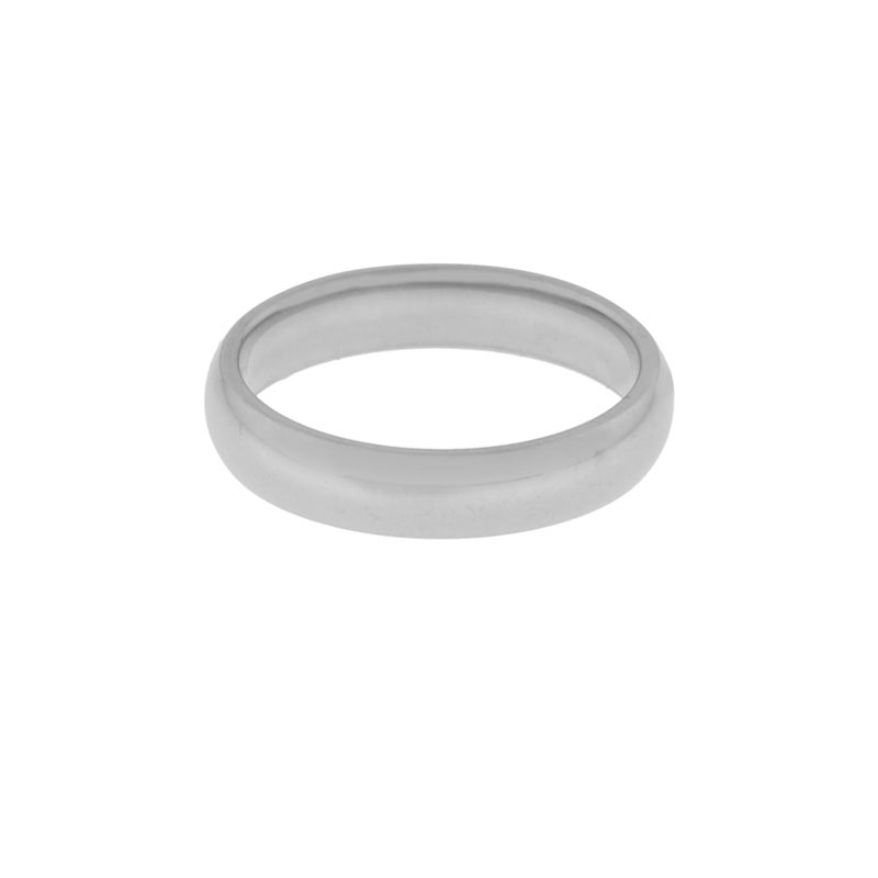 Ring basic round large silver