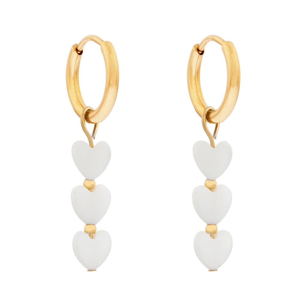 Earrings fine eternal love gold