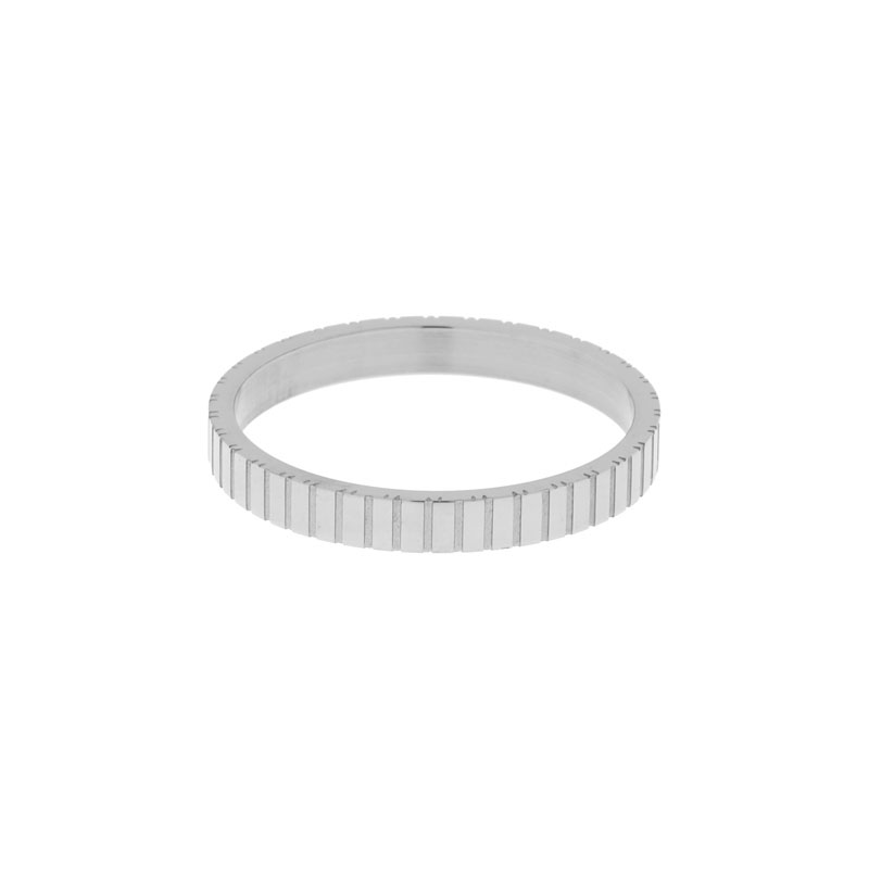 Ring fine stripes silver