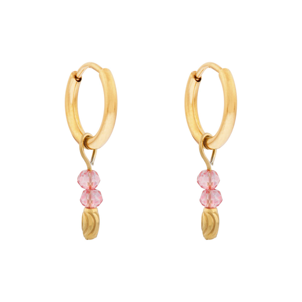 Earrings fine blossom gold