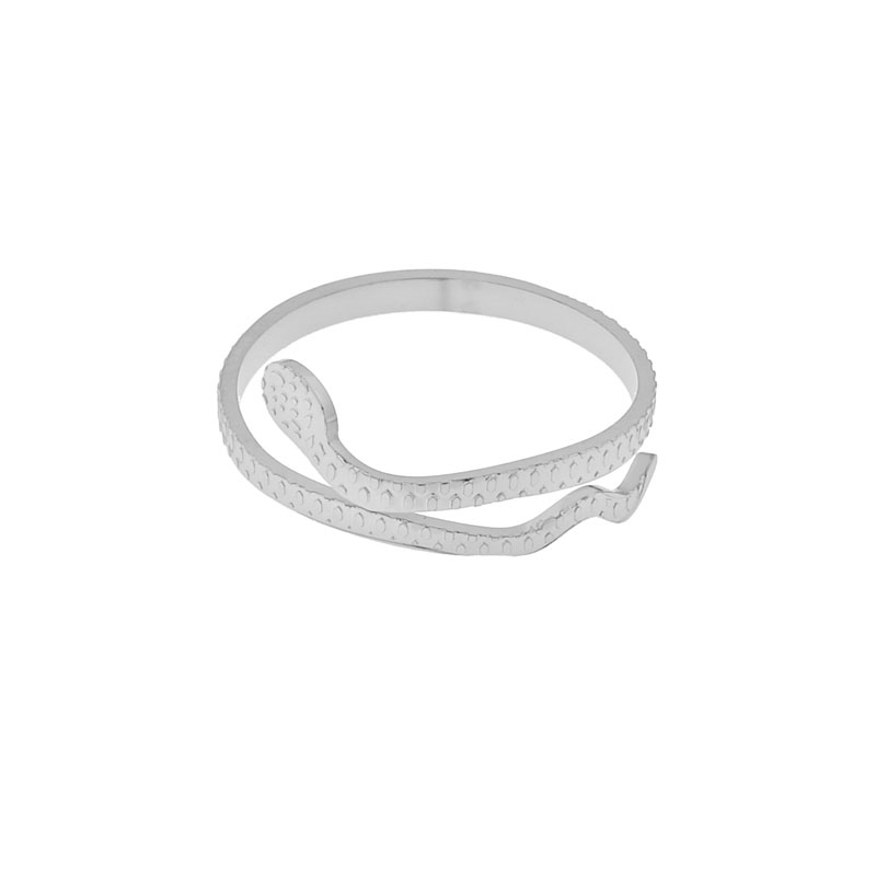 Ring fine snake silver