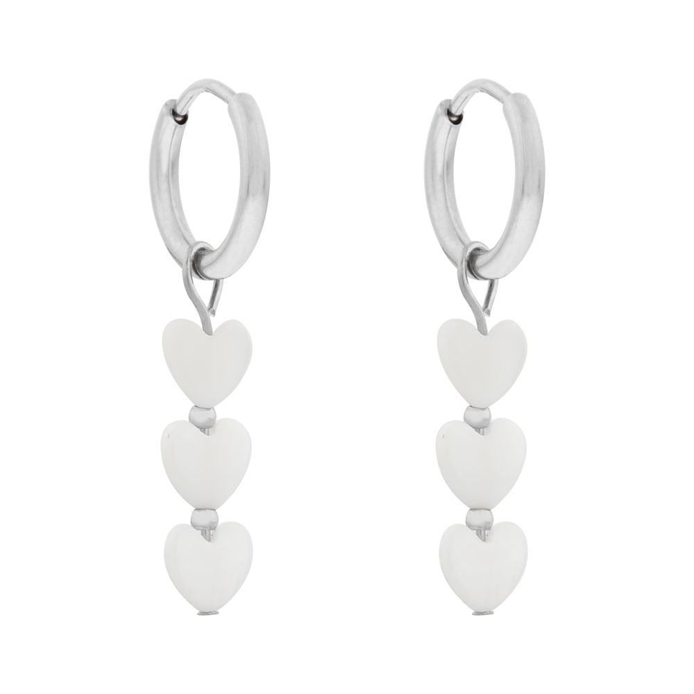 Earrings fine eternal love silver