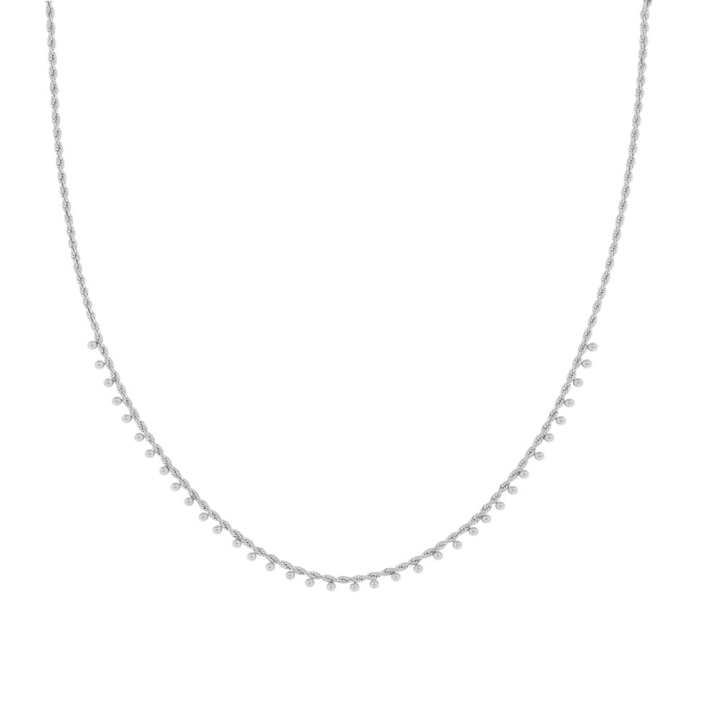 Necklace many dots silver