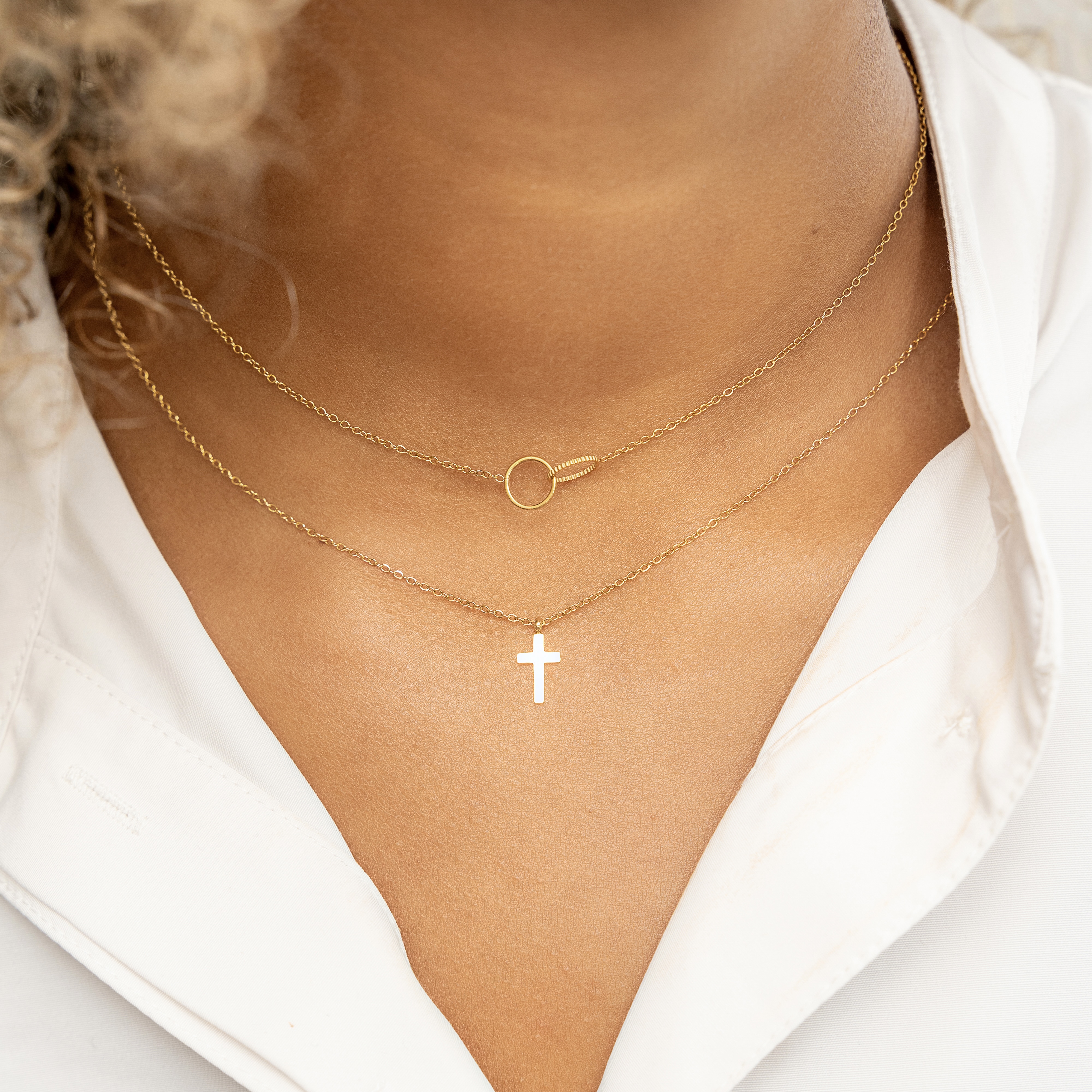 Necklace charm cross