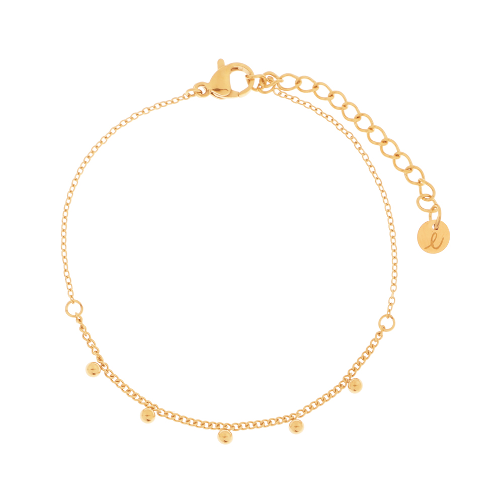 Bracelet subtle dots gold