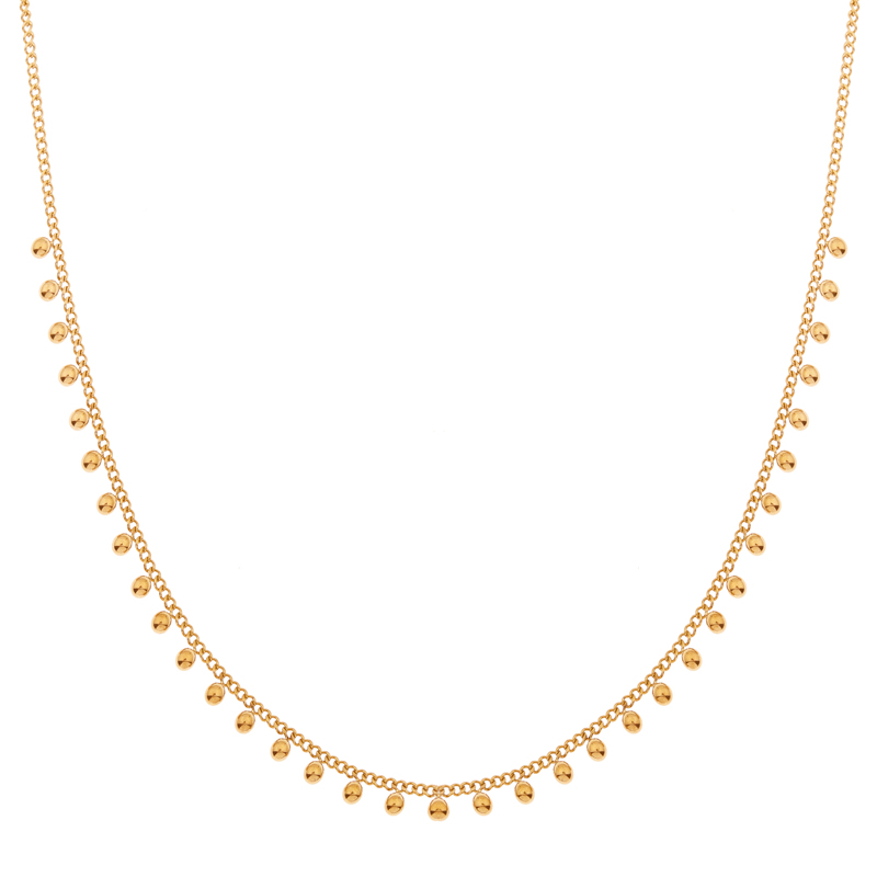 Necklace tiny dots gold