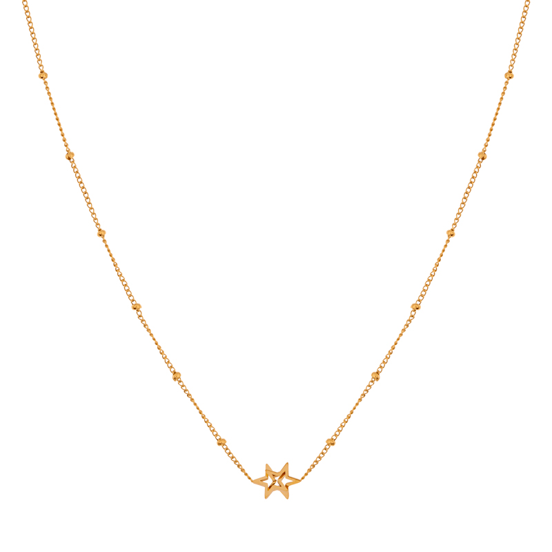 Necklace share stars gold