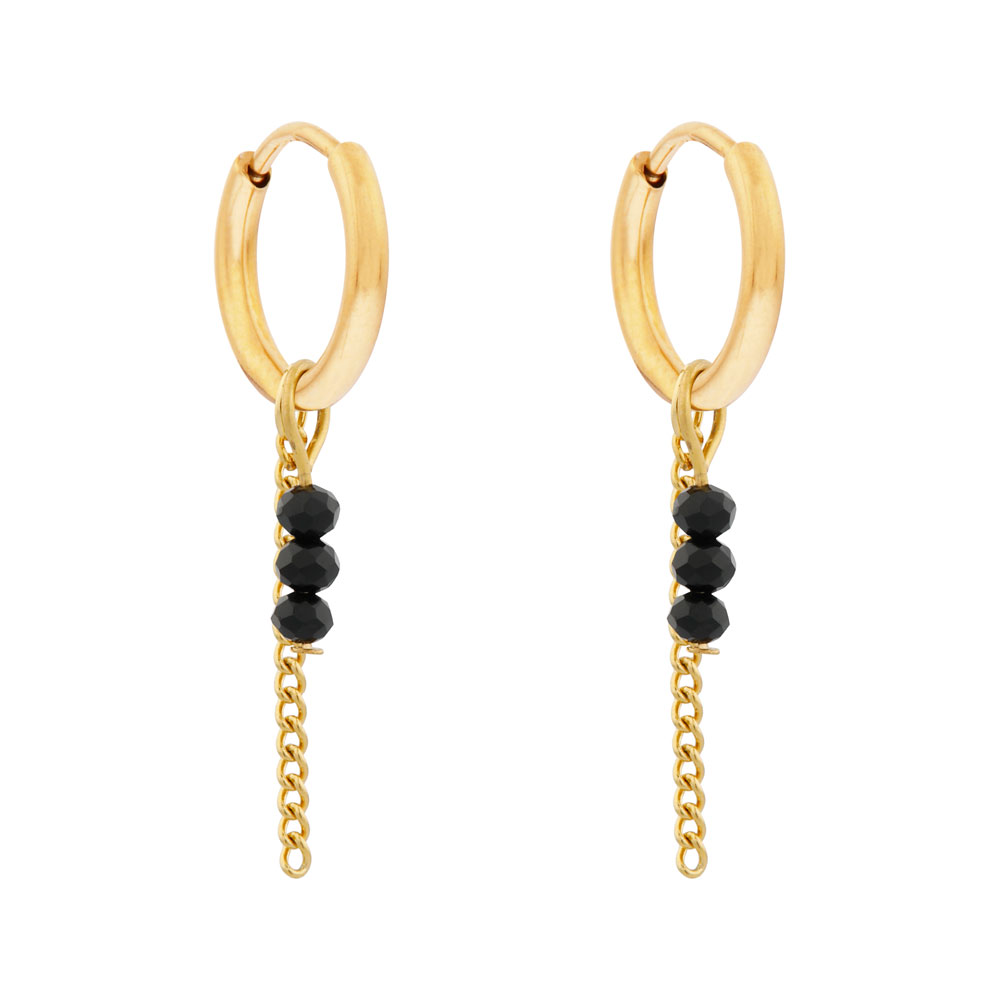 Earrings fine classic gold