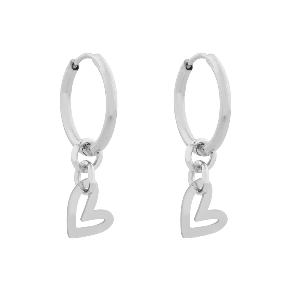 Earrings fine stealing heart silver