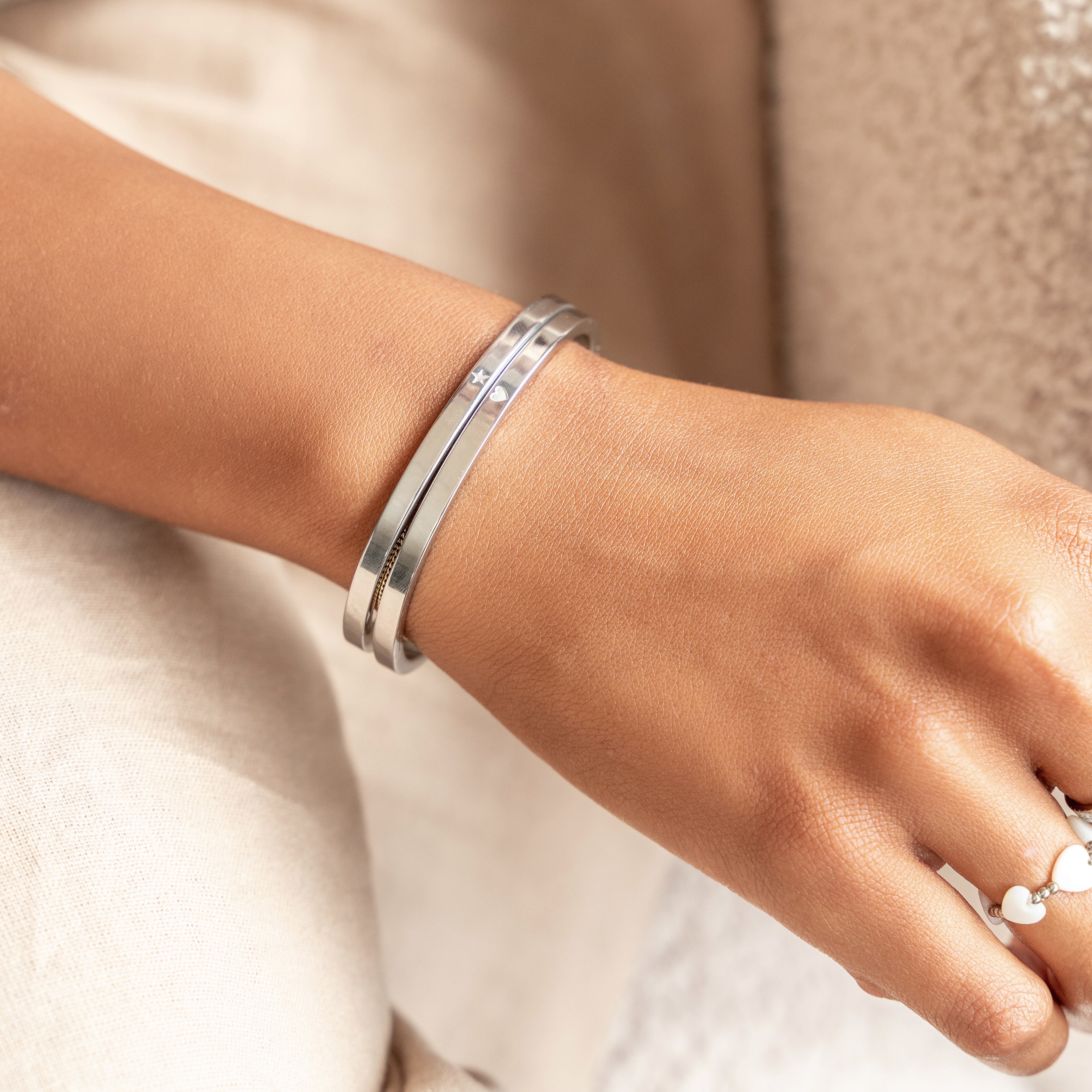 Bangle armband sterretje