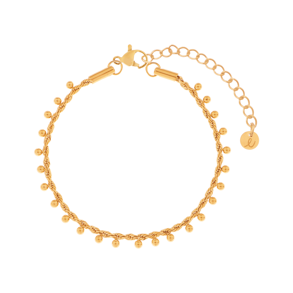 Anklet many dots gold