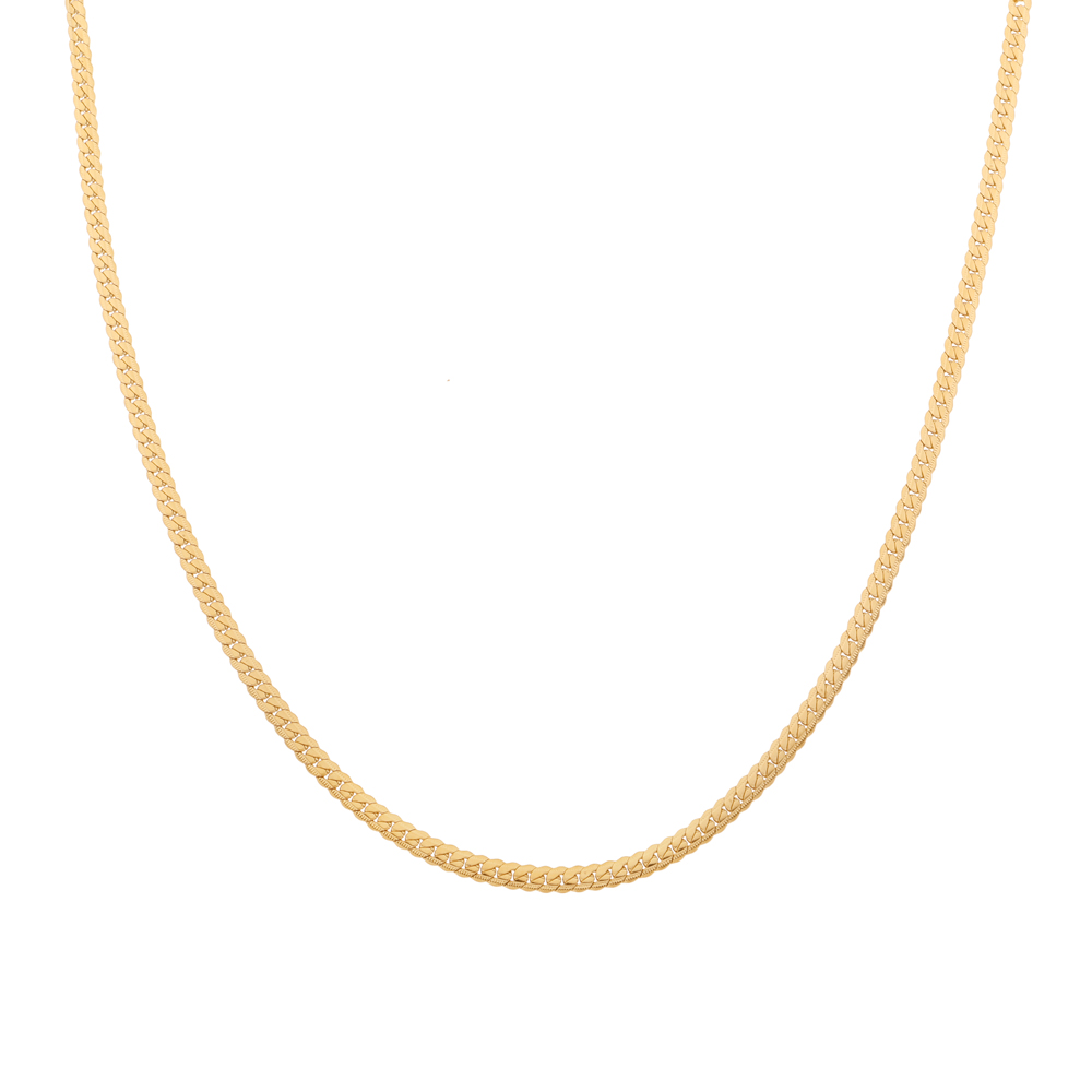 Necklace basic bold chain gold