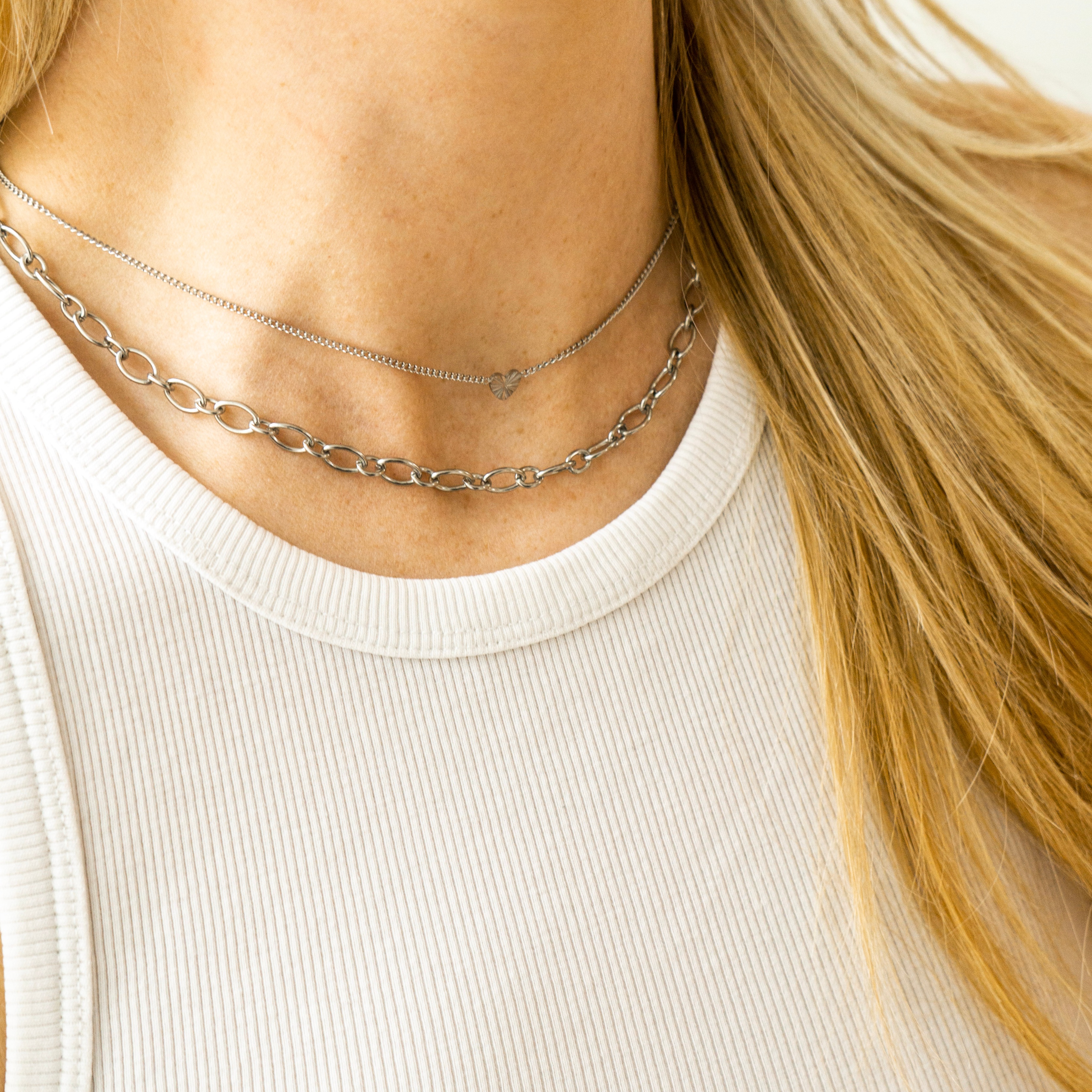 Ketting basic rondjes en ovaaltjes