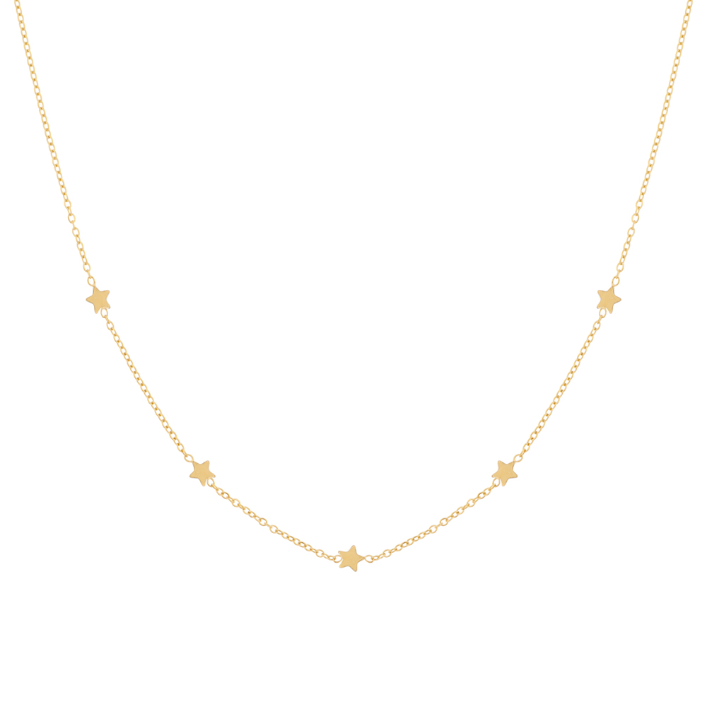 Necklace mini stars gold