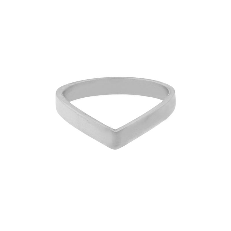 Ring basic V large silver