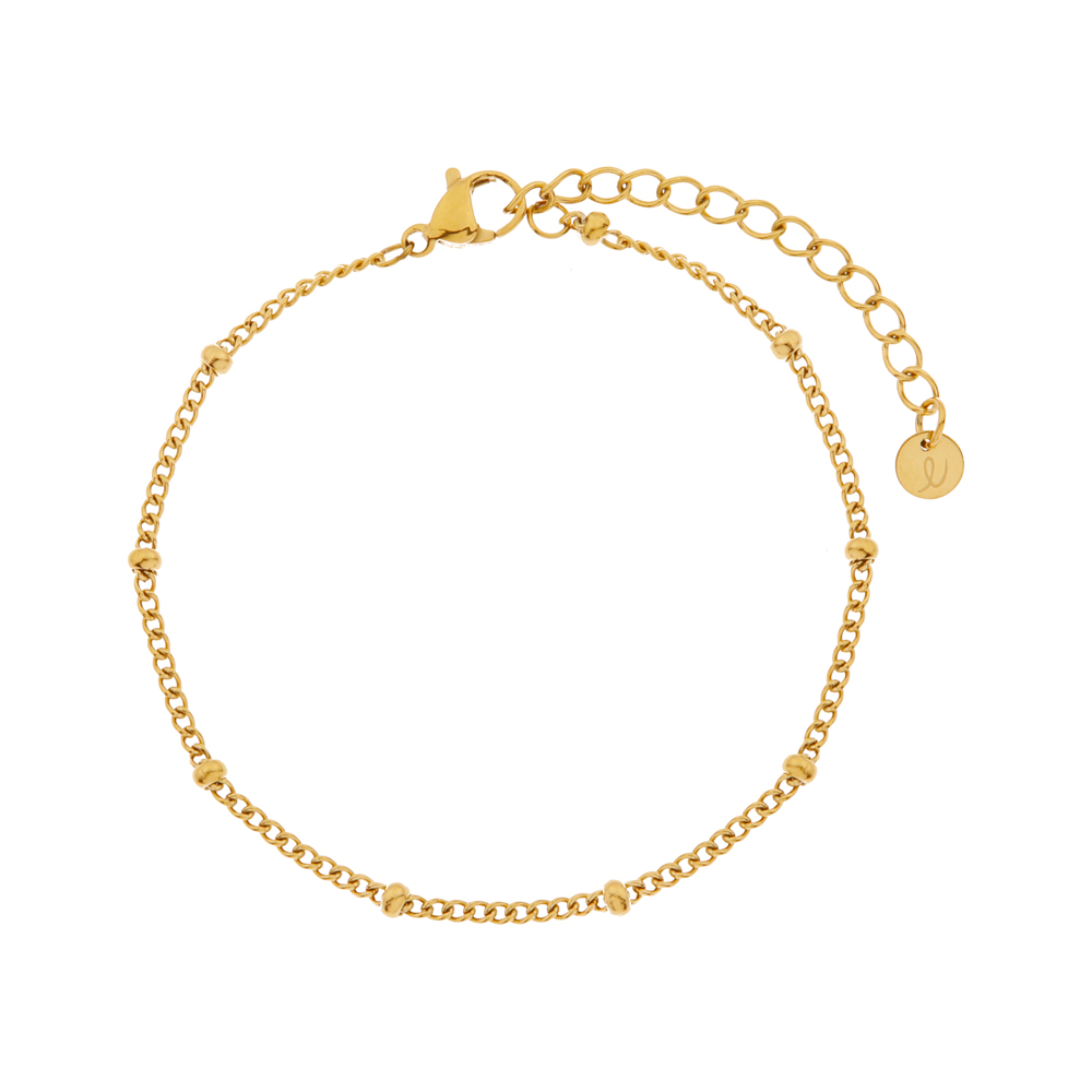 Anklet basic dots gold