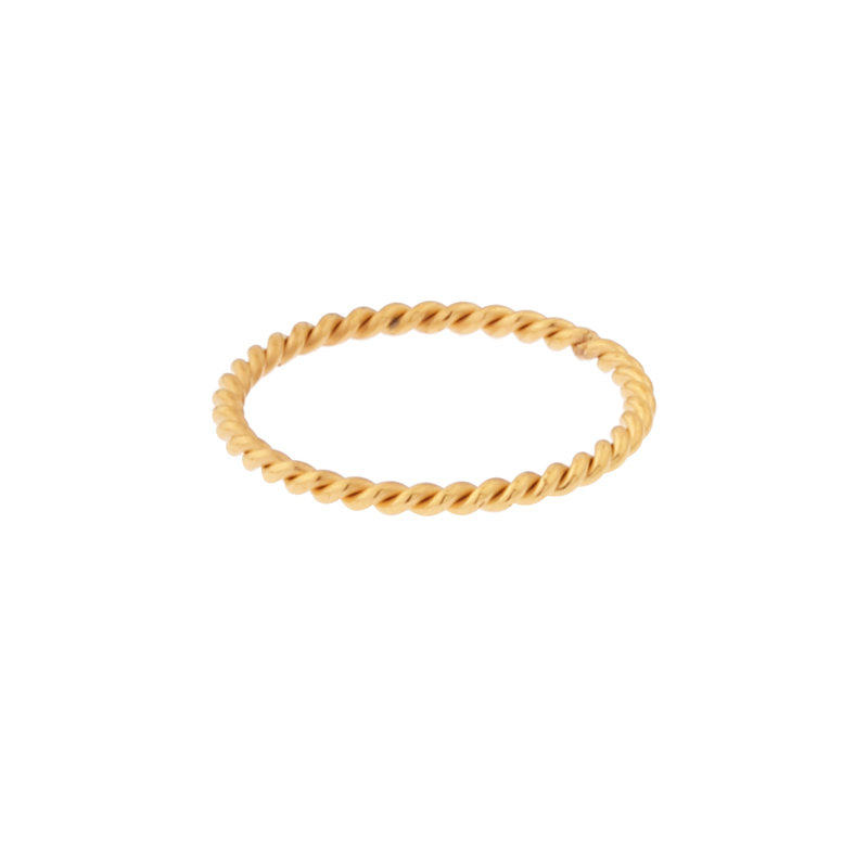 Ring basic twisted gold