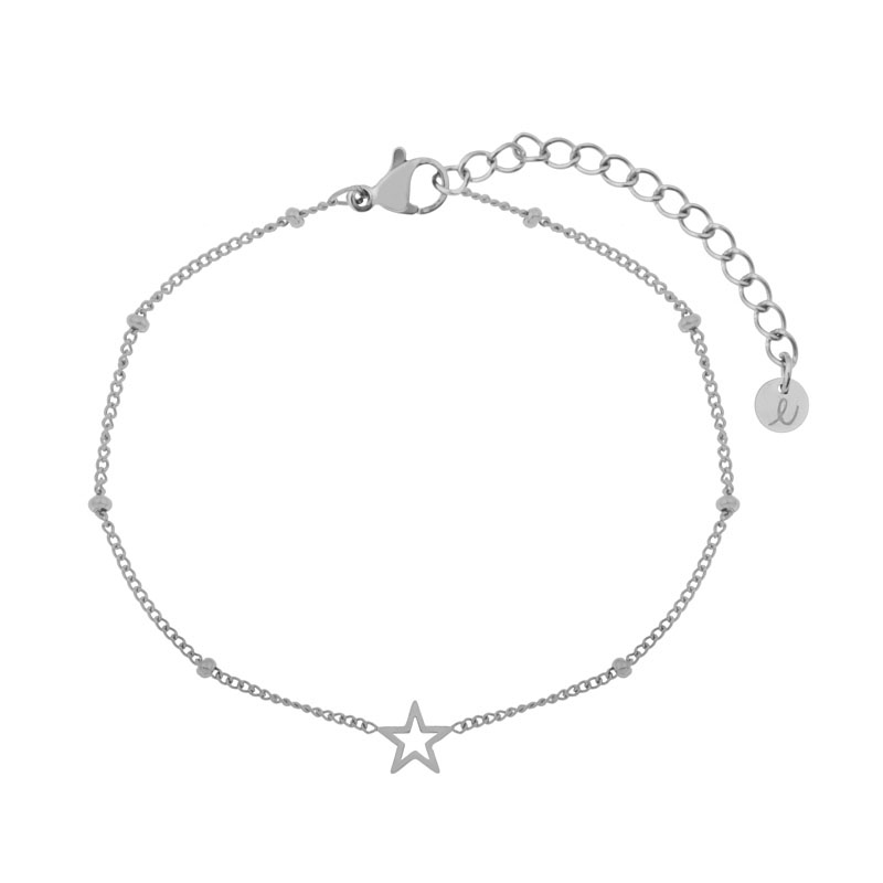 Bracelet share open star silver